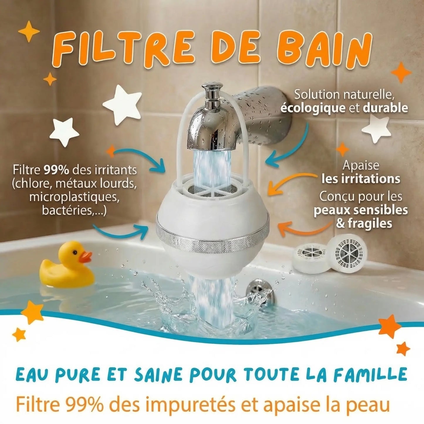 DermEau - Filtre de bain